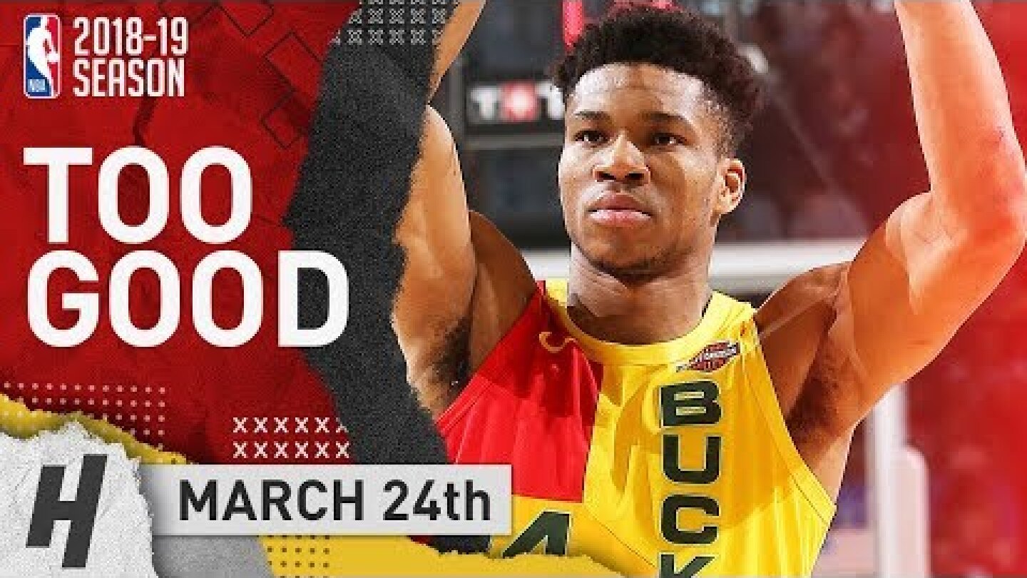 Giannis Antetokounmpo Full Highlights Bucks vs Cavaliers 2019.03.24 - 26 Pts, 10 Reb, 7 Assists!