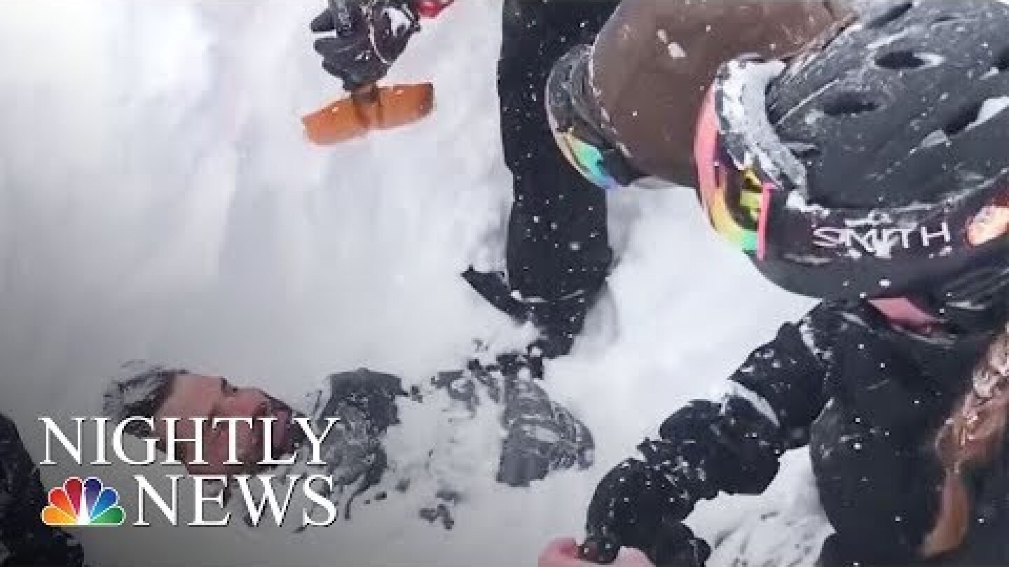 Snowboarder Is Rescued Alive After Avalanche In California | NBC Nightly News