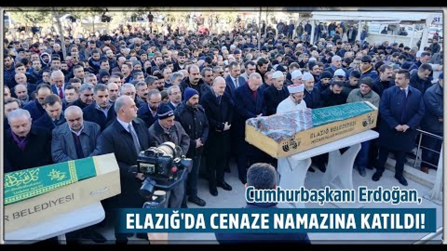 Cumhurbaşkanı Erdoğan, depremde vefat eden vatandaşların cenaze namazına katıldı!