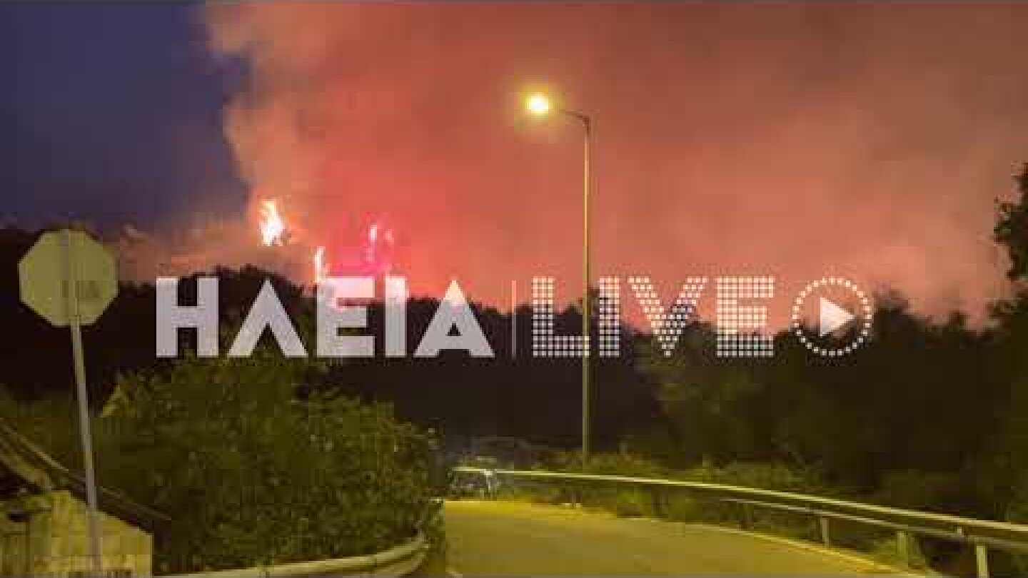 ilialive.gr - Αναζωπύρωση στην περιοχή της Λιναριά