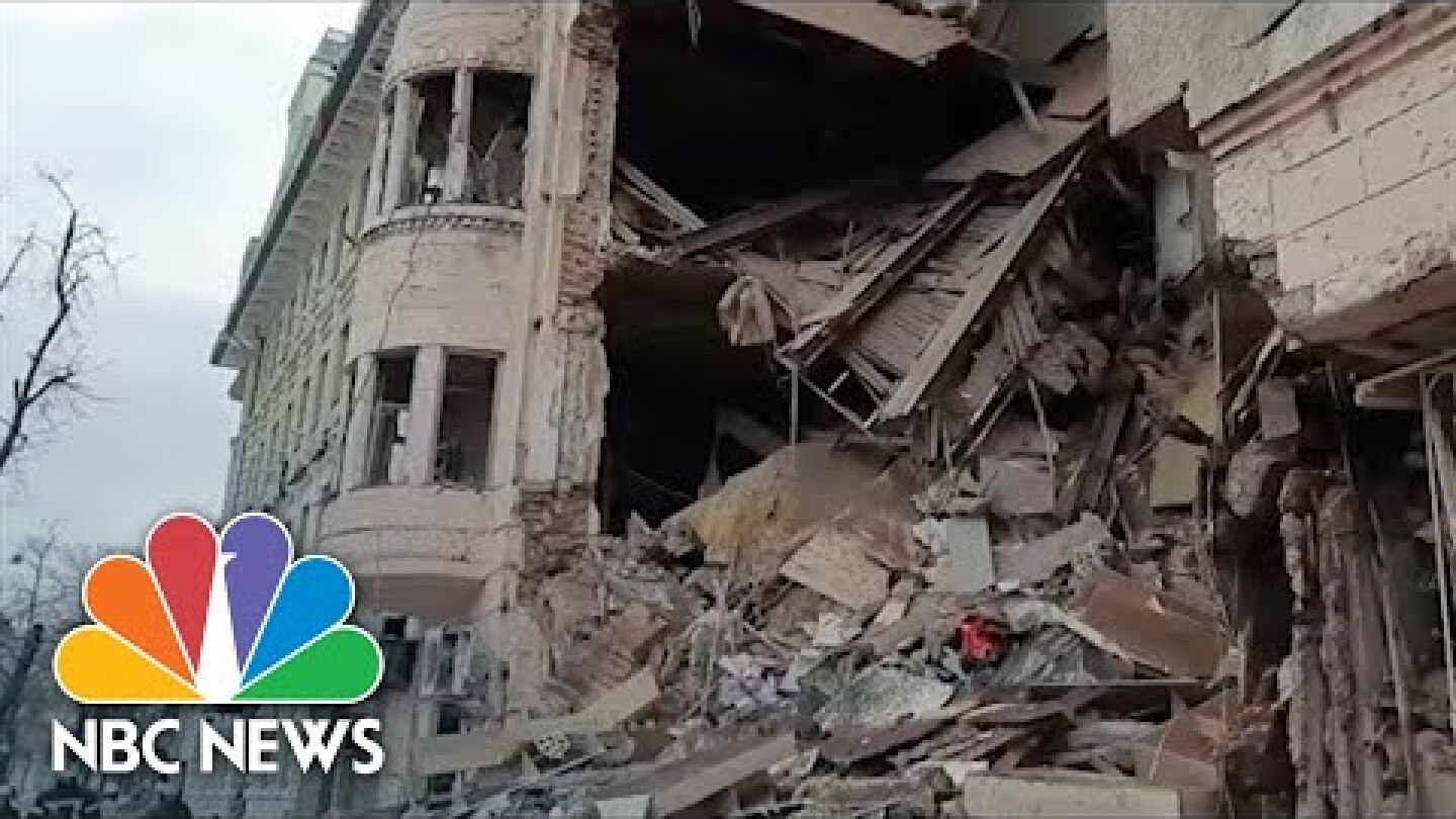 Kharkiv Residential Building Destroyed In Airstrike, Ukrainian Emergency Services Say