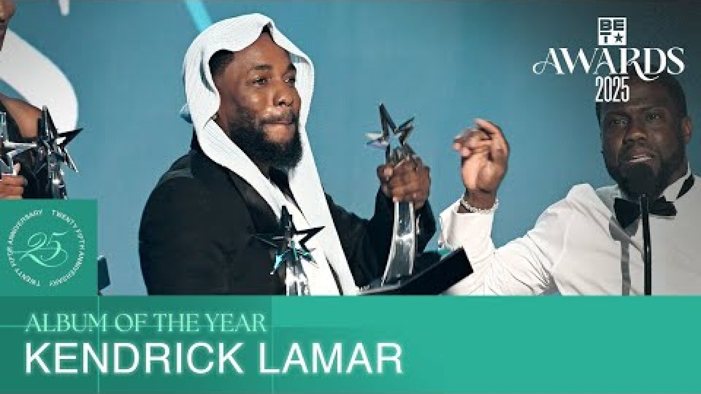 Kendrick Lamar Accepts Album Of The Year Award For Groundbreaking "GNX!" | BET Awards '25