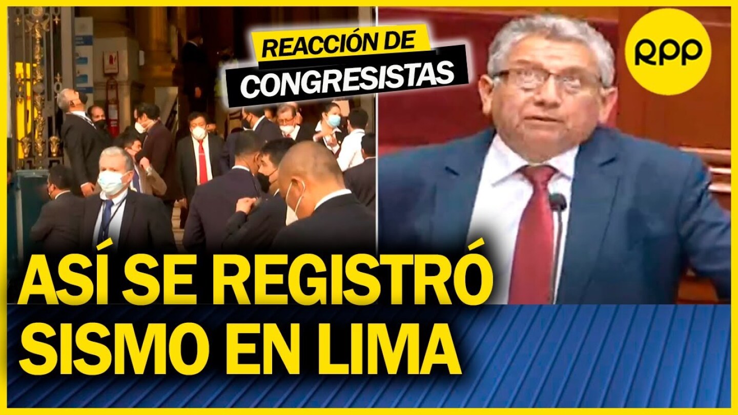 🔴🚨LIMA: SISMO de 5.5 sorprendió a CONGRESISTAS durante INTERPELACIÓN #TemblorLima