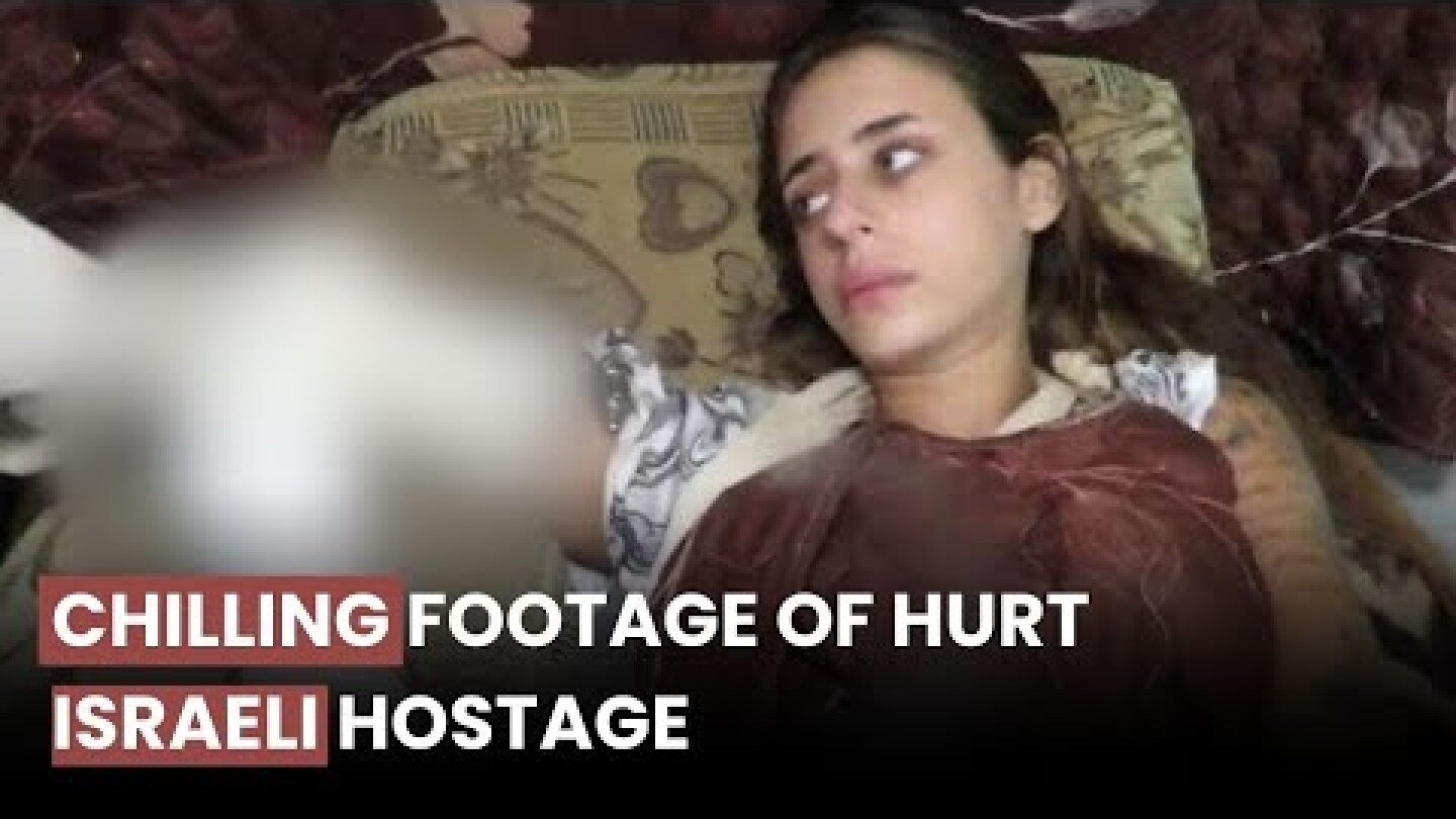 Hamas releases chilling footage of hurt Israeli hostage | Israel-Hamas War