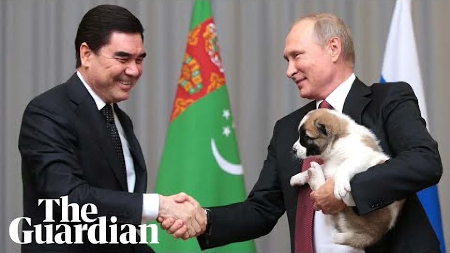 Putin's all smiles to get a puppy as birthday present