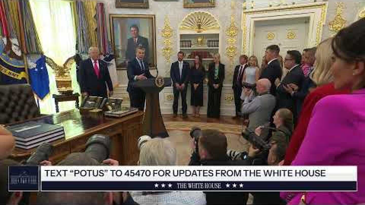 President Trump Participates in a Swearing-In Ceremony for the Secretary of Homeland Security