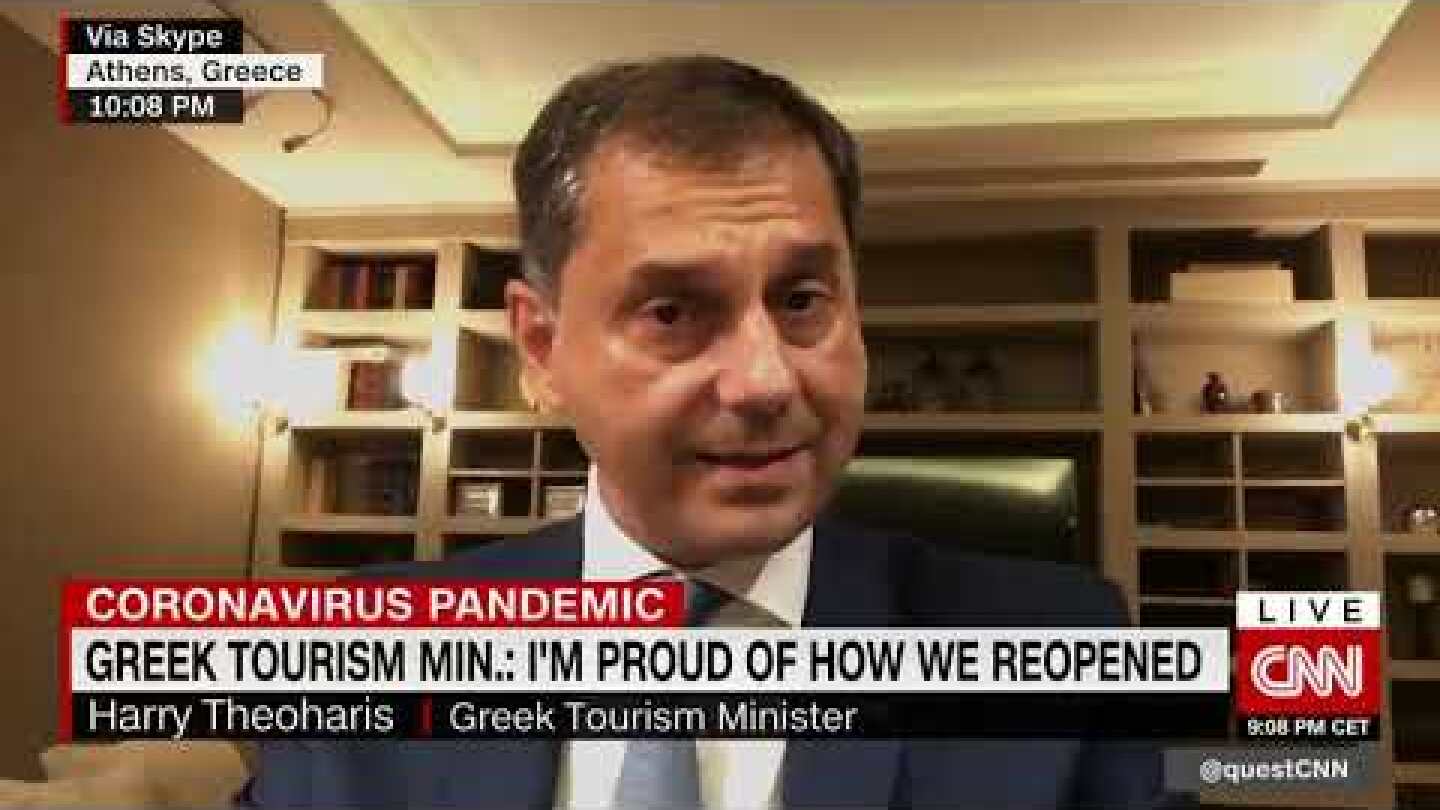 Greek Tourism Minister on CNN "Quest means business" | 02/09/20