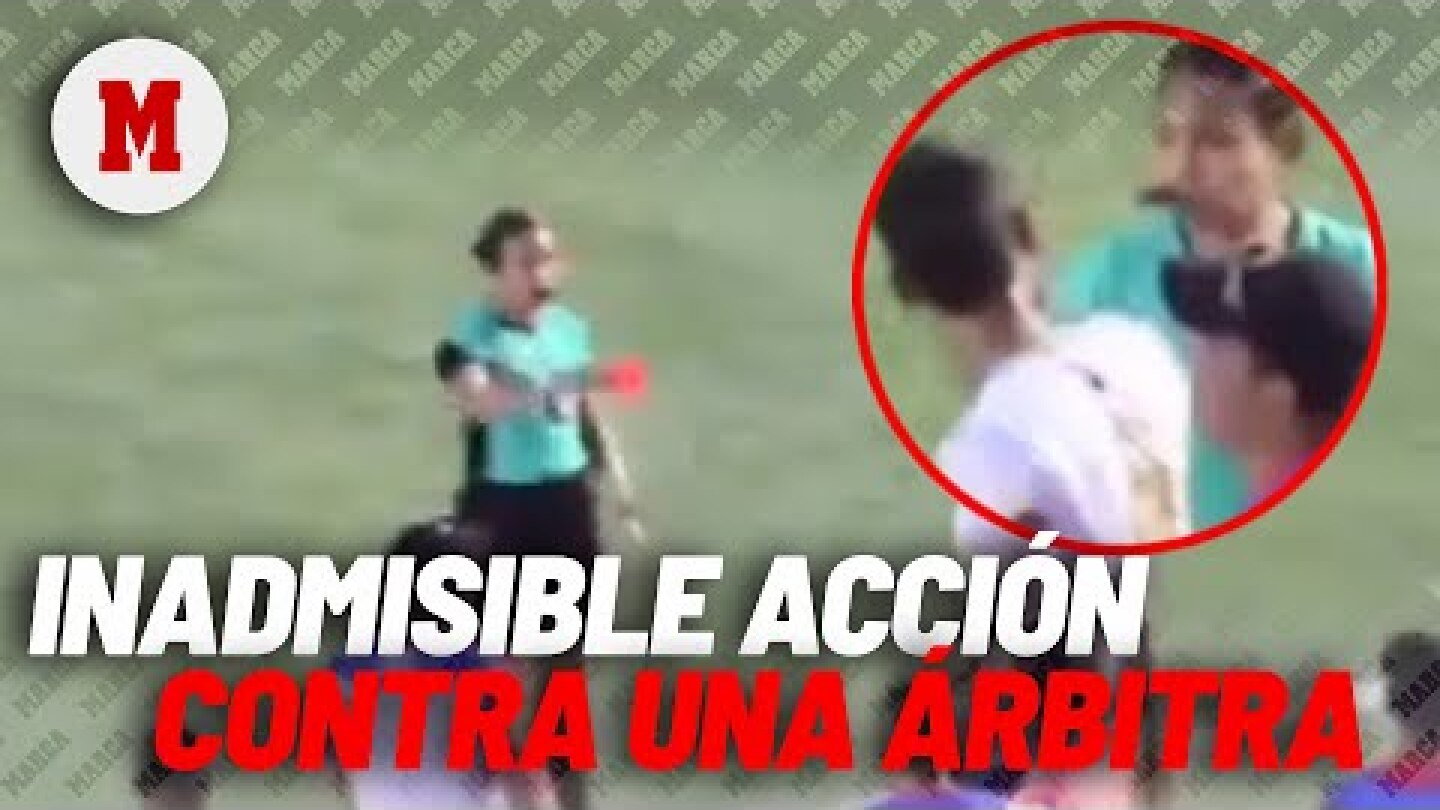 Brutal agresión a árbitra Vanessa Ceballos tras expulsar a un jugador MARCA