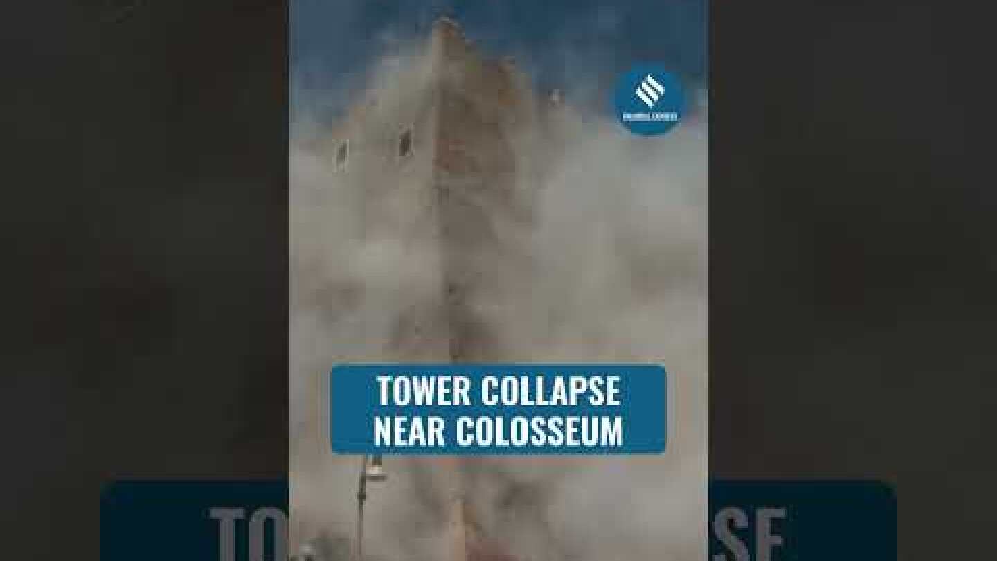 WATCH: Video Shows Moment of Partial Collapse of Tower Near Rome’s Colosseum