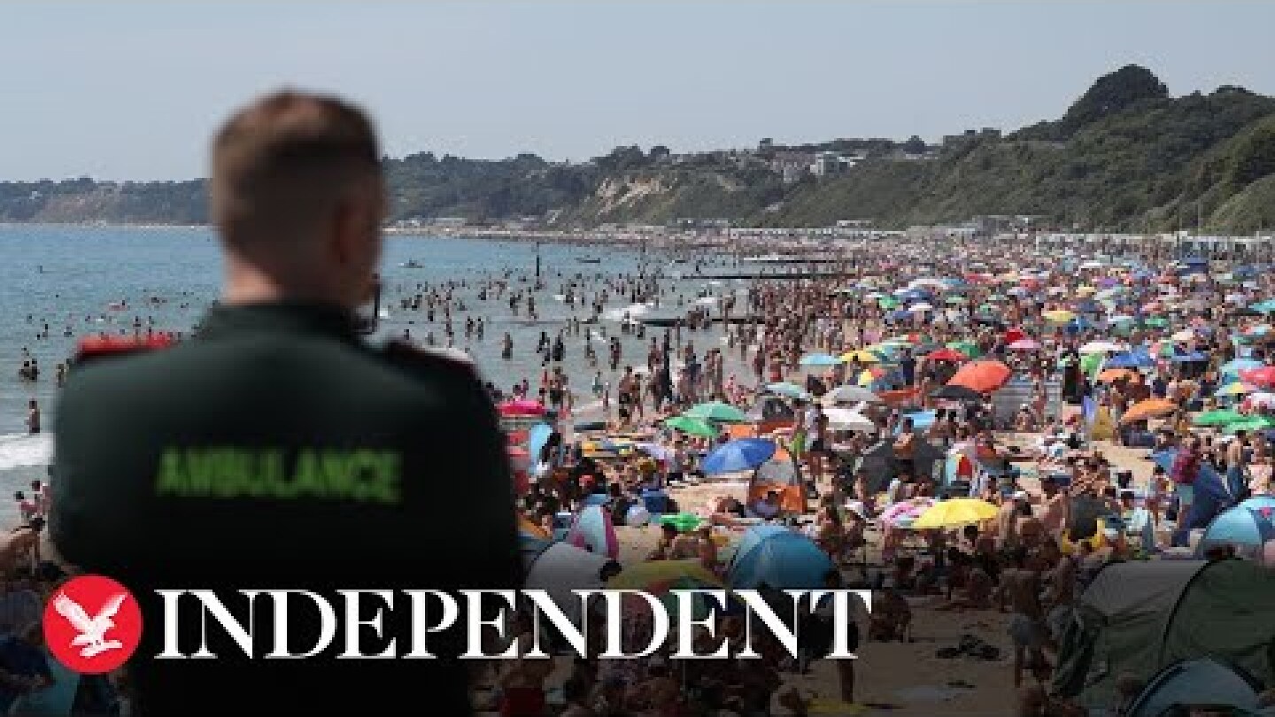 Major incident declared after thousands flock to Bournemouth beaches