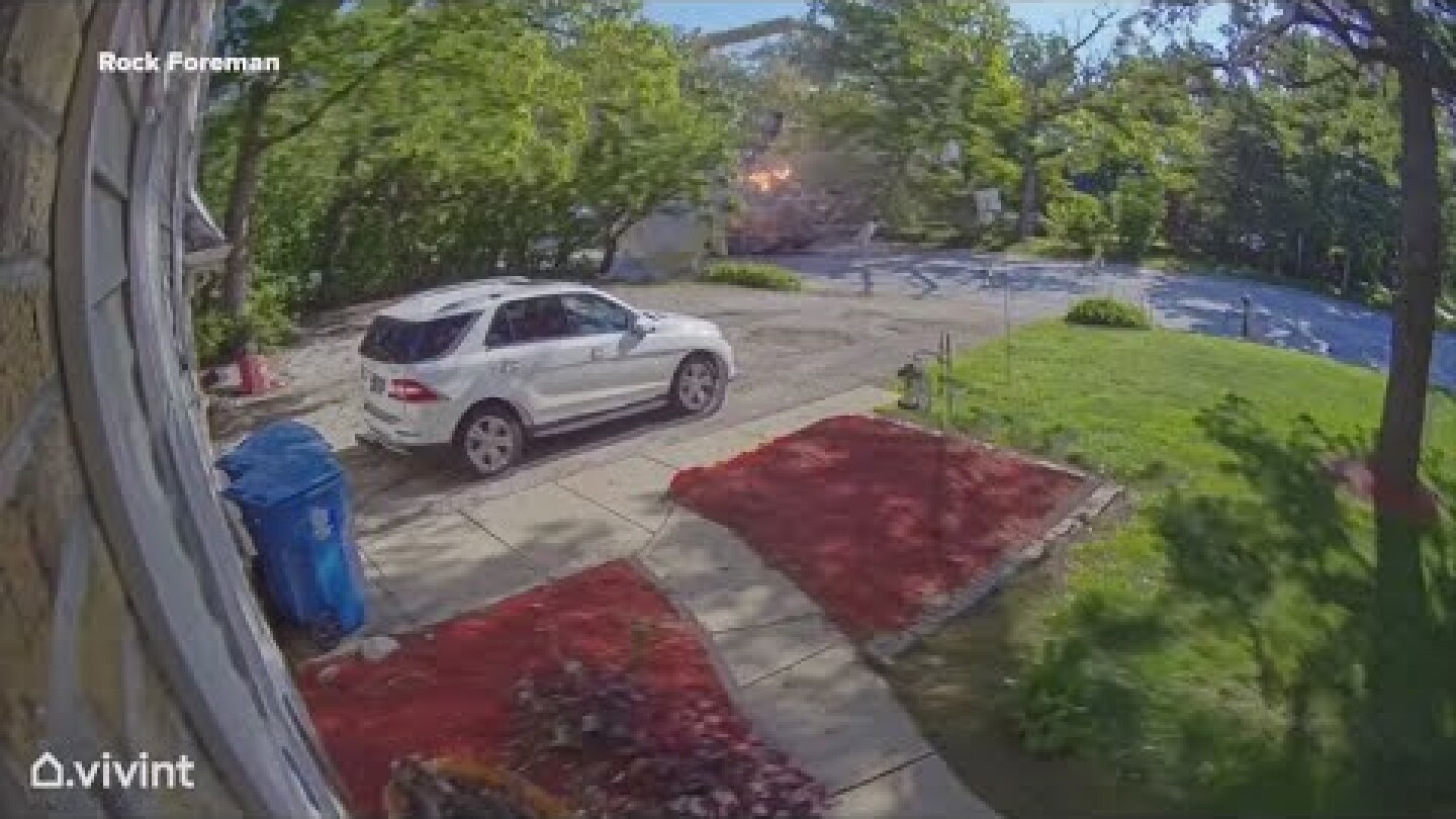 Truck explodes while driving down street in Chicago suburb