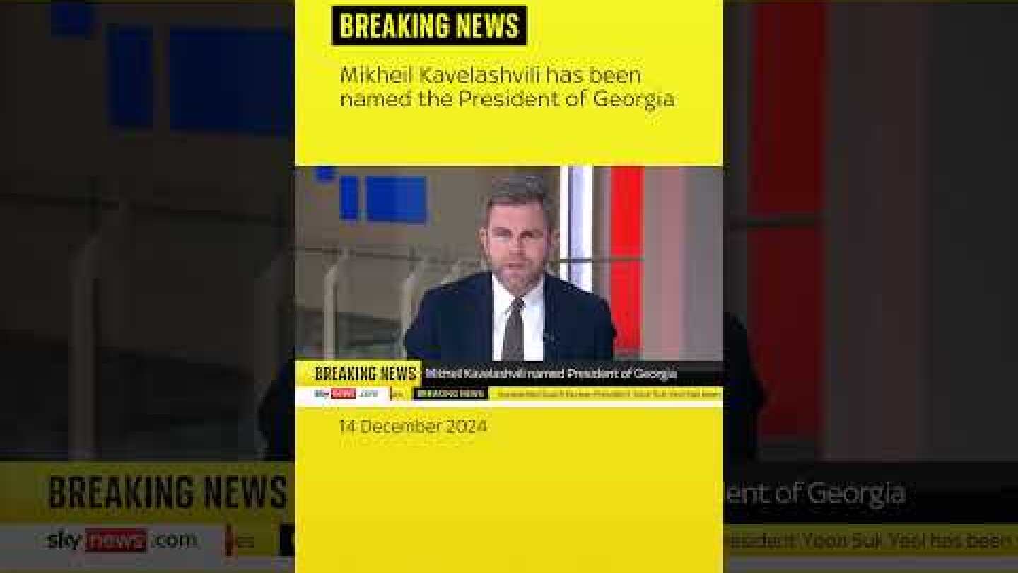 Mikheil Kavelashvili has been named the President of Georgia