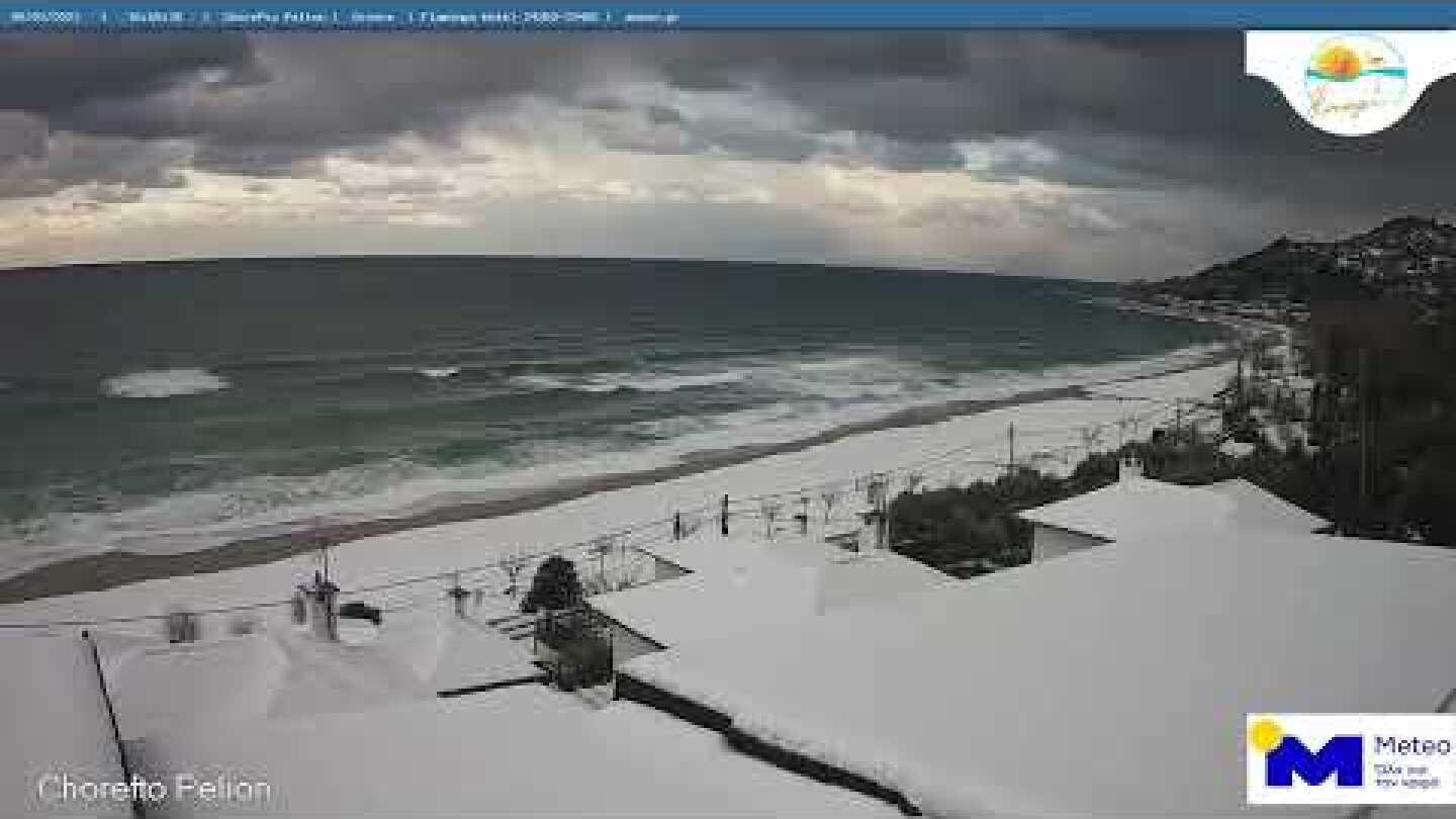 Κακοκαιρία "Βαρβάρα" σε Βόλο και Πήλιο