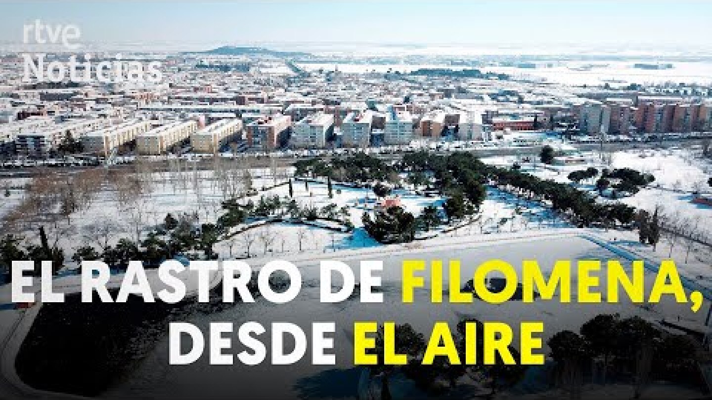 Los paisajes helados de FILOMENA, a VISTA DE DRON | RTVE