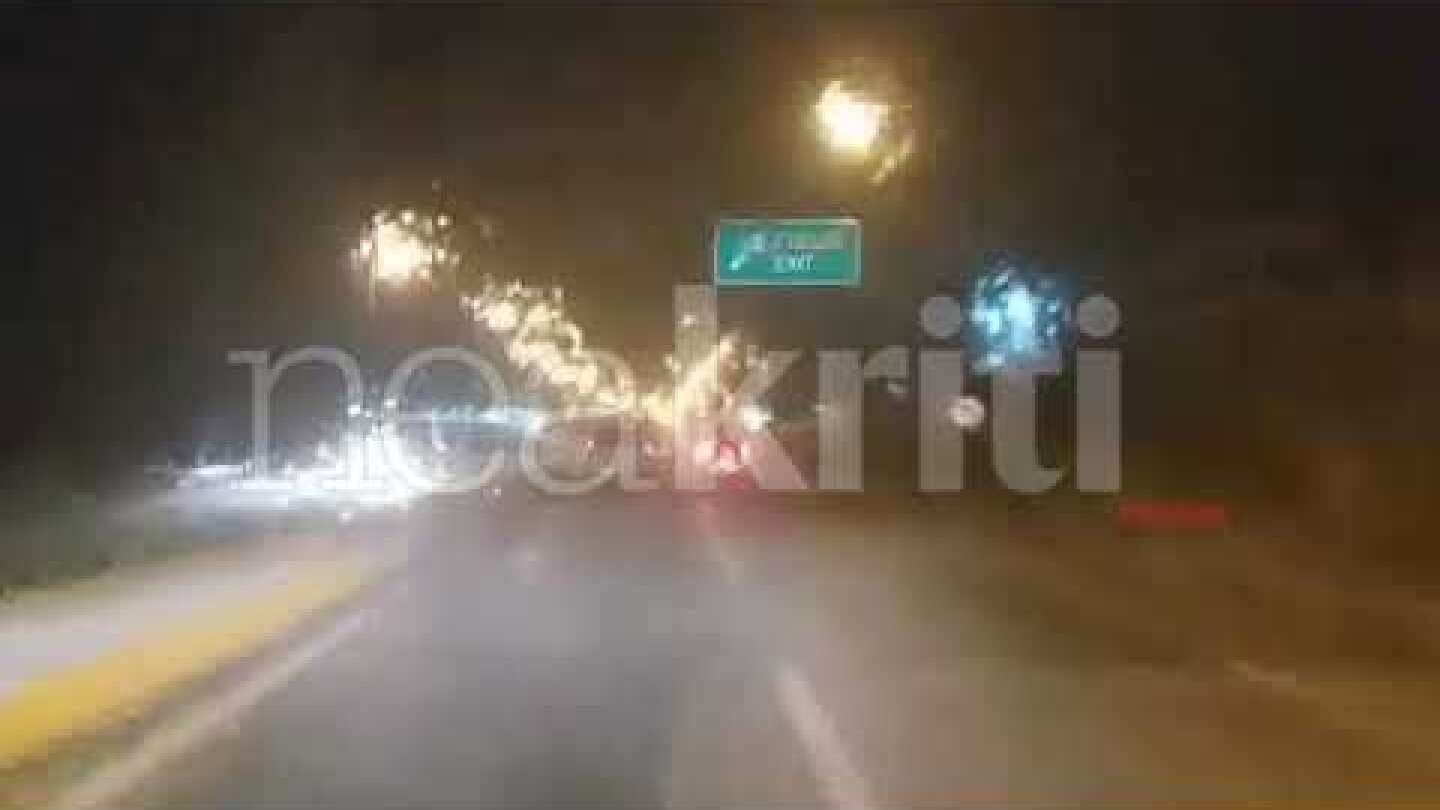 Άνοιξαν οι ουρανοί μέσα σε λίγα λεπτά στο Ηράκλειο