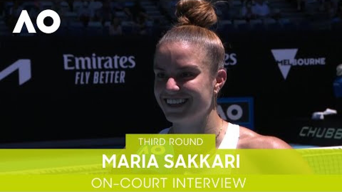 Maria Sakkari On-Court Interview (3R) | Australian Open 2022