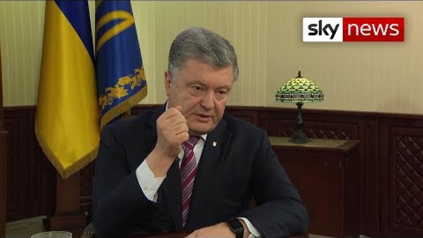 Ukrainian President: 'Russian tanks are on our border'