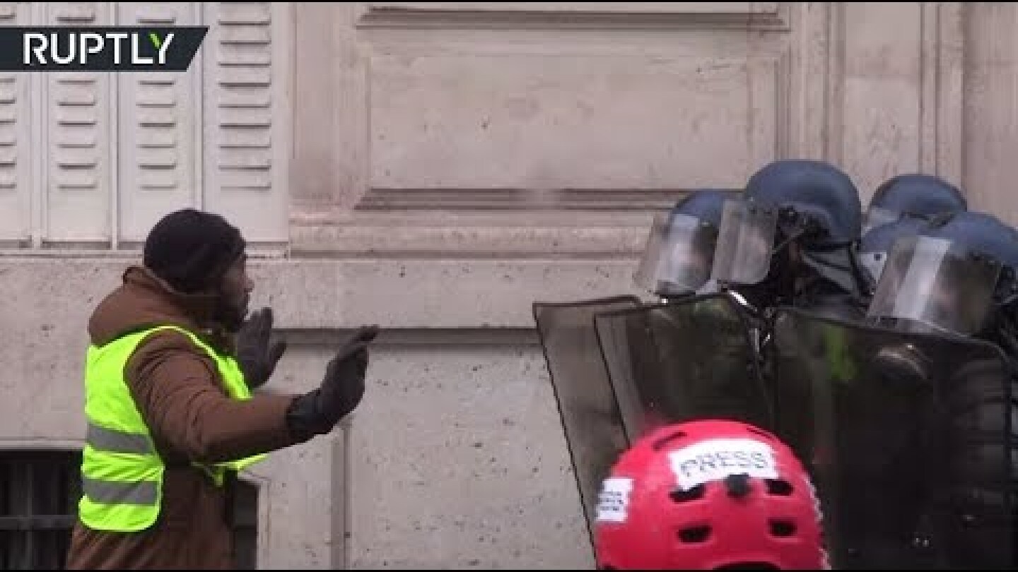 Paris Mayhem: Tear gas used, hundreds detained during Yellow Vests protest