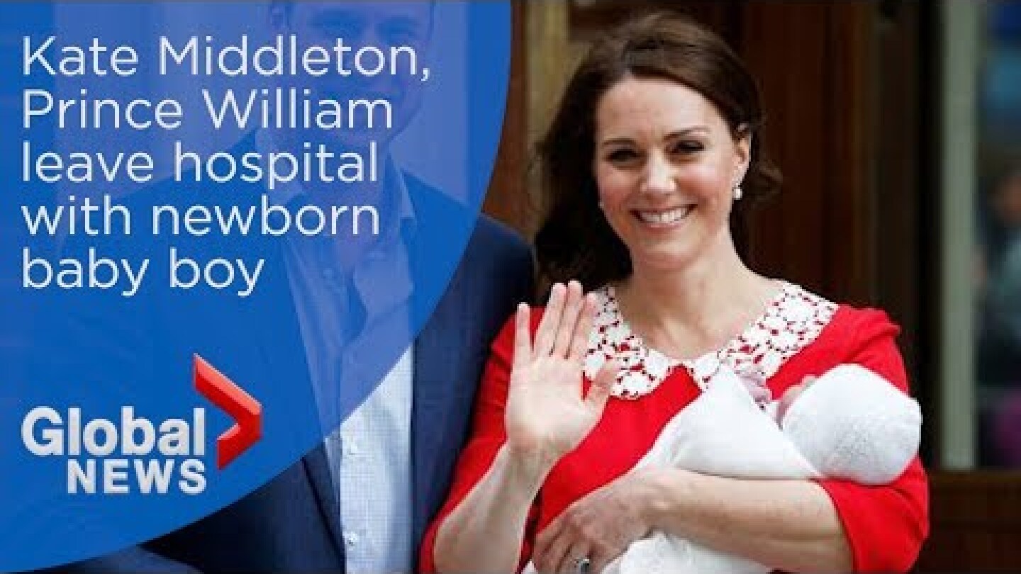 Royal baby: Kate Middleton, Prince William leave hospital with newborn son
