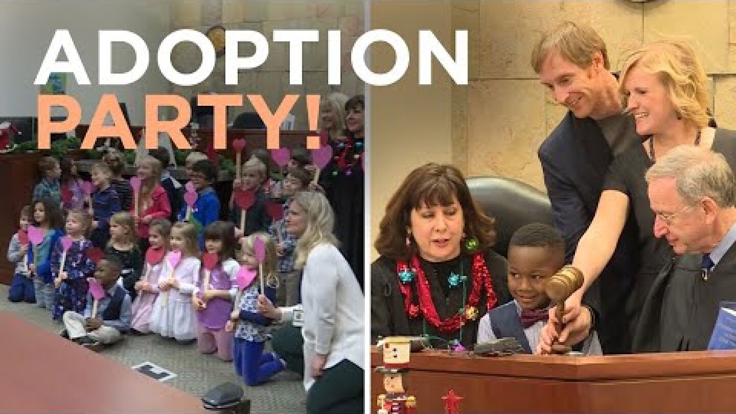 Kindergartener invites class to adoption hearing