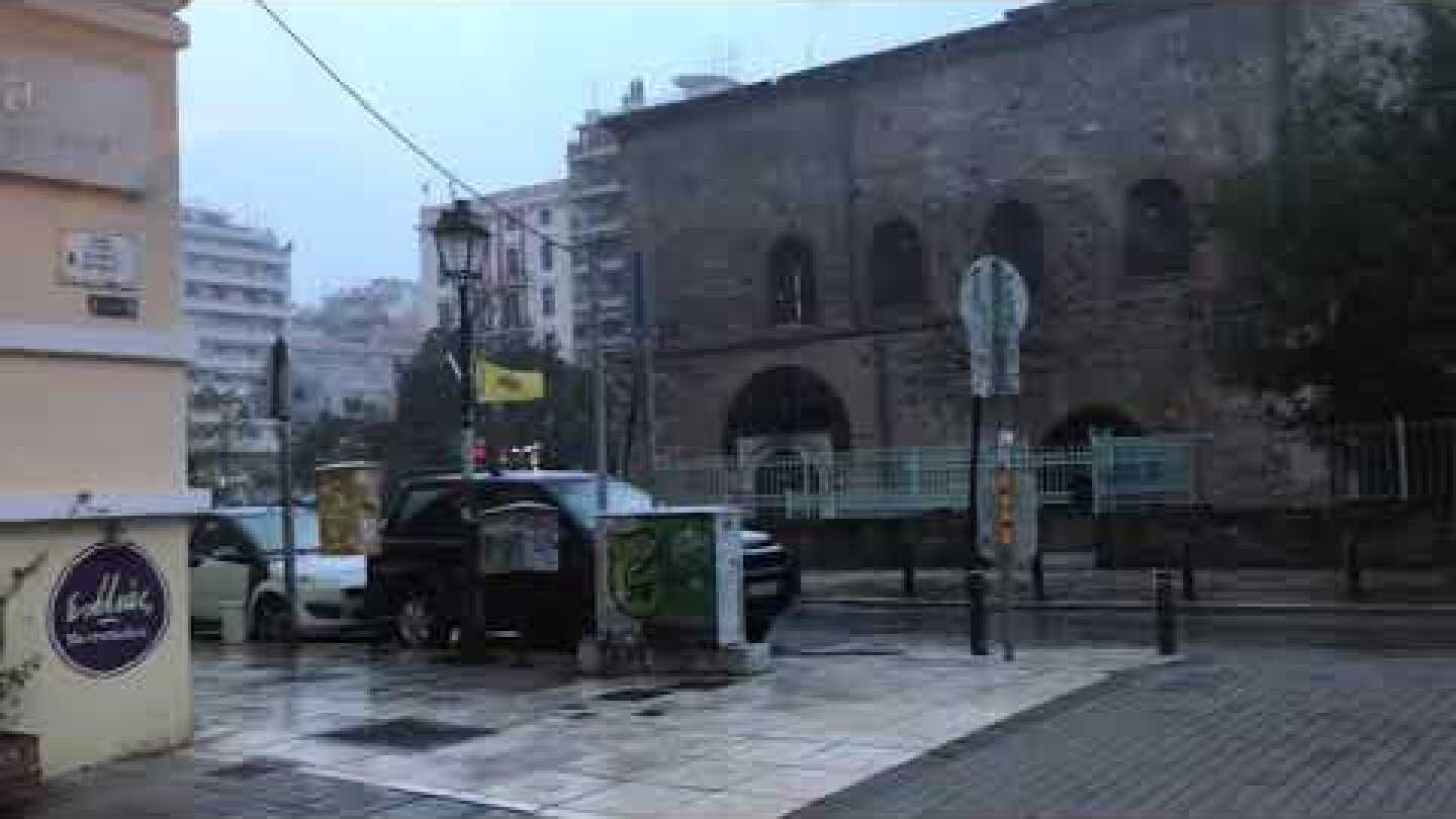 Thestival.gr Χιονίζει στο κέντρο της Θεσσαλονίκης