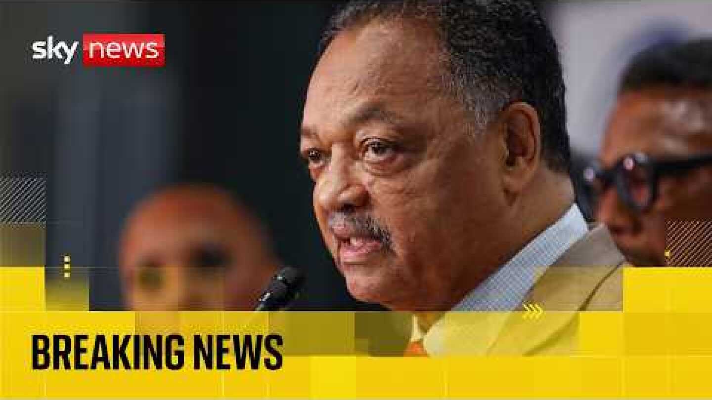 BREAKING: Civil rights activist Jesse Jackson dies aged 84 | Sky News coverage