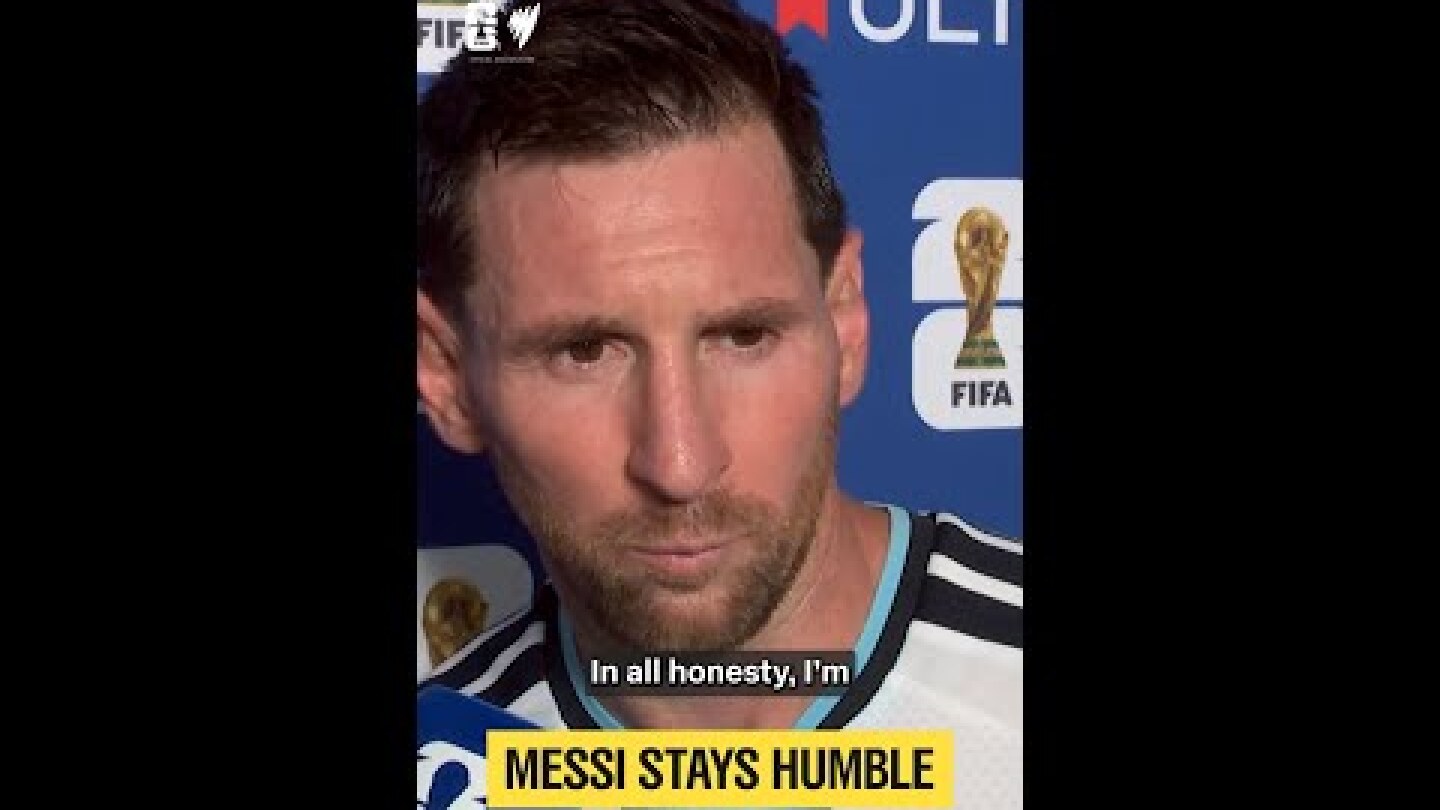 Lionel Messi, ALWAYS humble | The Legend speaks 🎤