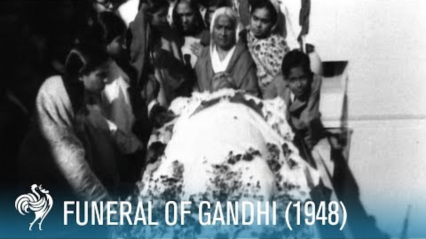 Funeral Of Mahatma Gandhi: New Delhi, India (1948) | British Pathé