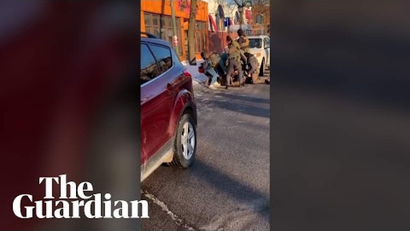 Footage appears to show moment man is shot dead by federal agents in Minneapolis