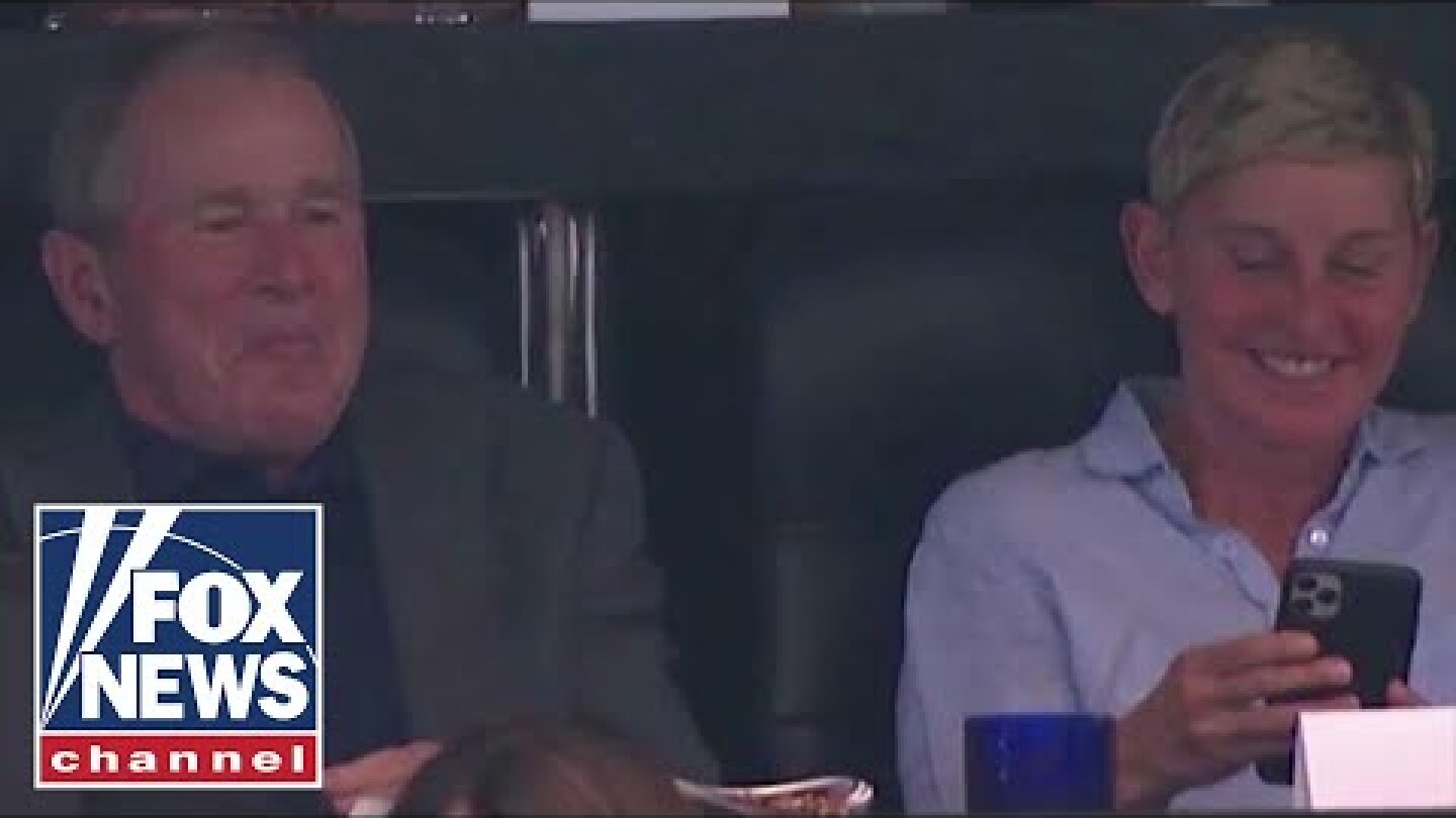 DeGeneres hits critics for slamming her for sitting with George W. Bush