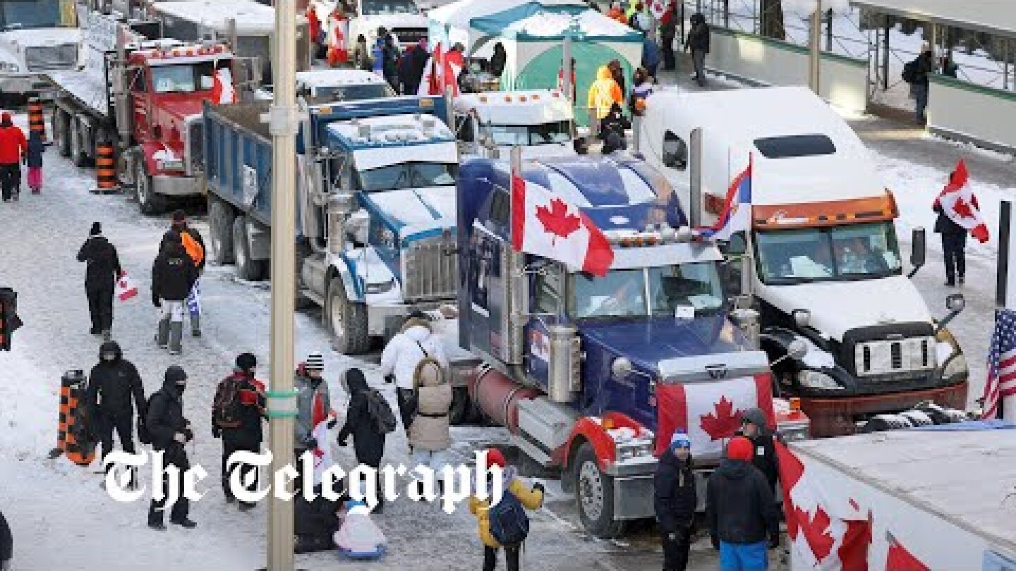 Canada: Ottawa declares state of emergency as truckers blare horns against Covid-19 restrictions