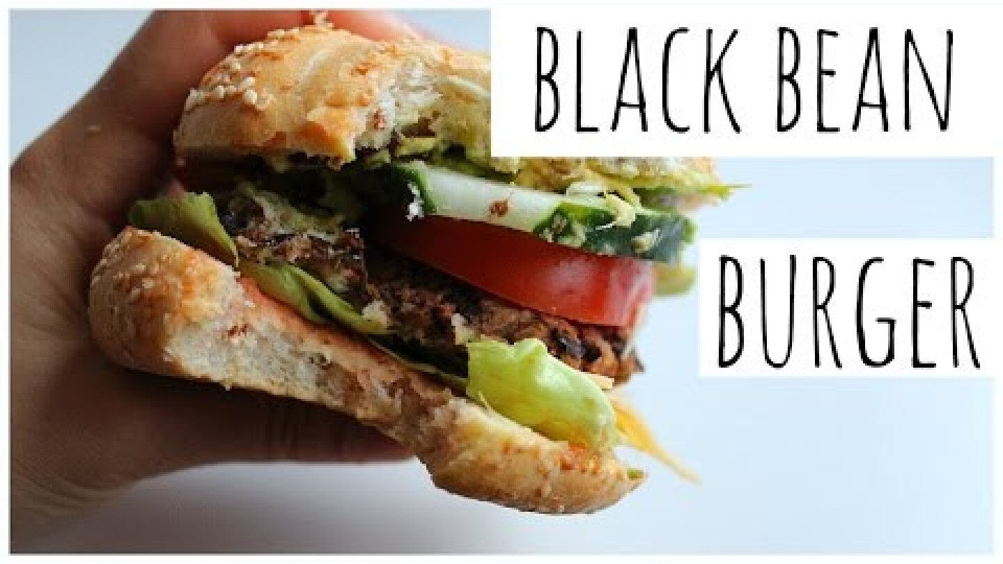 BLACK BEAN BURGER RECIPE (vegan, quick, easy, cheap)