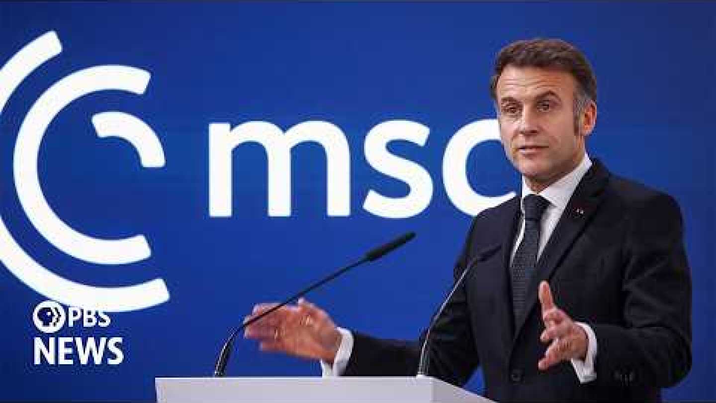 WATCH: France’s Macron says 'Europe has to learn’ to be a geopolitical power in Munich