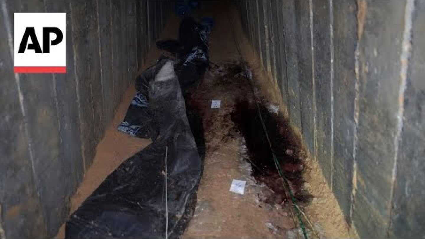 Israel releases video of Gaza tunnel where it says Hamas killed 6 hostages