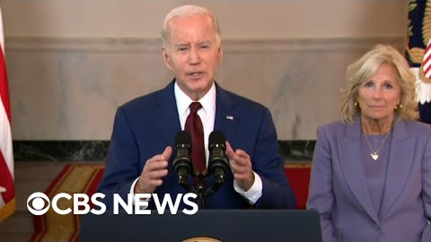Biden calls for assault weapons ban one year after Uvalde shooting