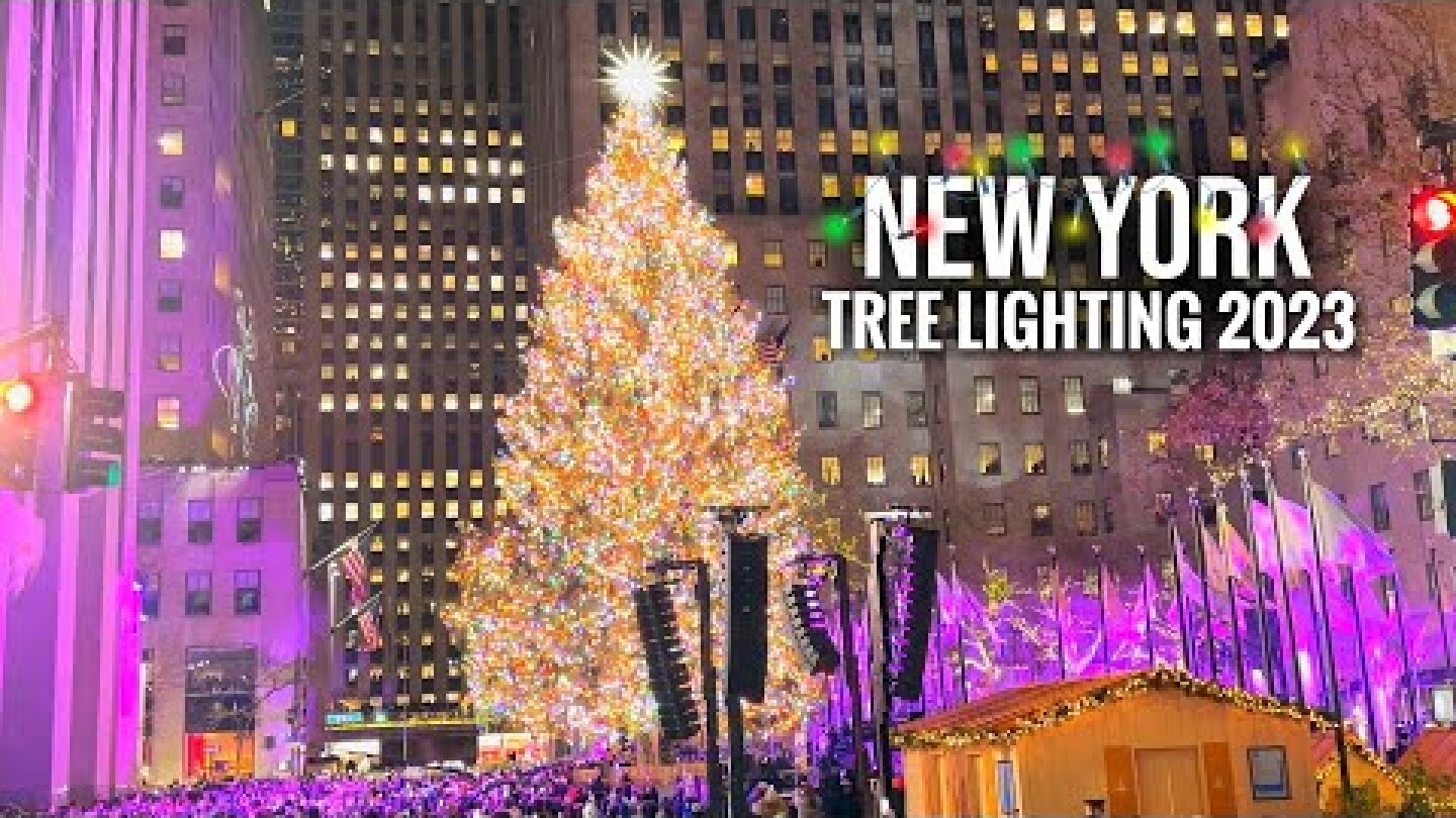 Rockefeller Center Christmas Tree Lighting 2023 ✨ NYC Christmas 2023 ✨