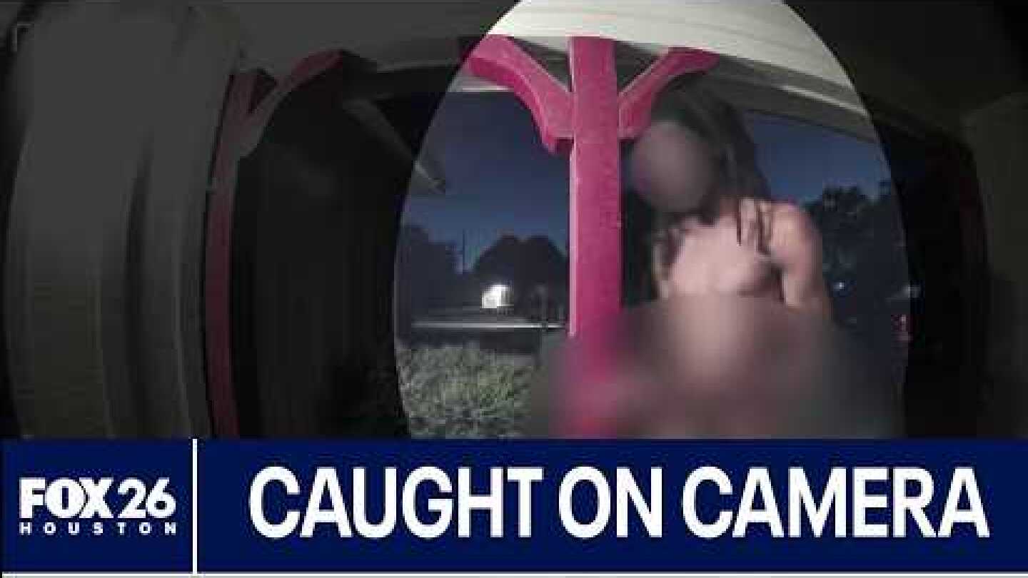 CAUGHT ON CAMERA: Naked DoorDash driver caught on camera delivering food