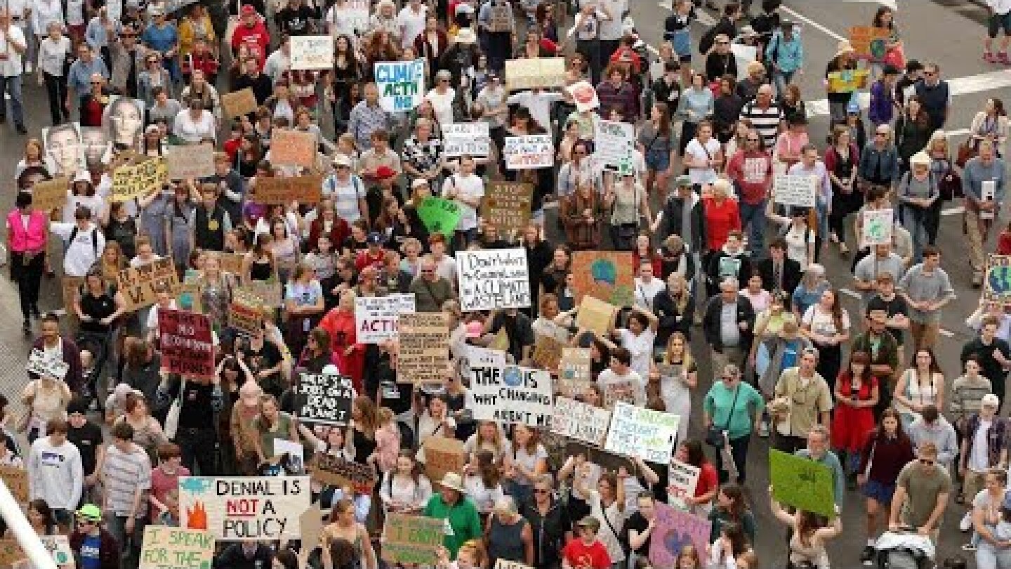 Thousands of Australian students strike for climate action