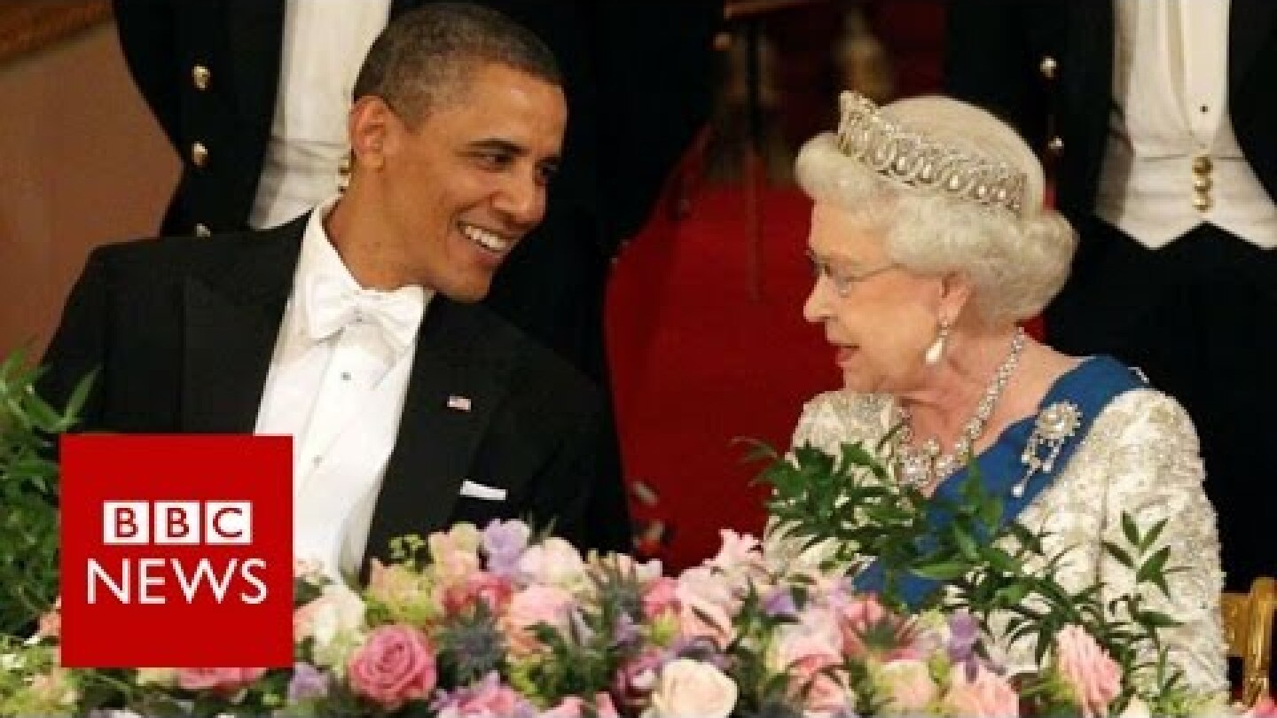 65 years, 1 Queen and 12 US presidents - BBC News