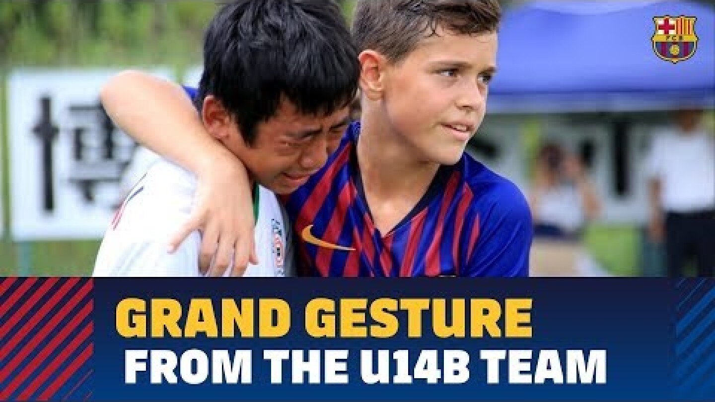 Great gesture from the U14B team in Japan