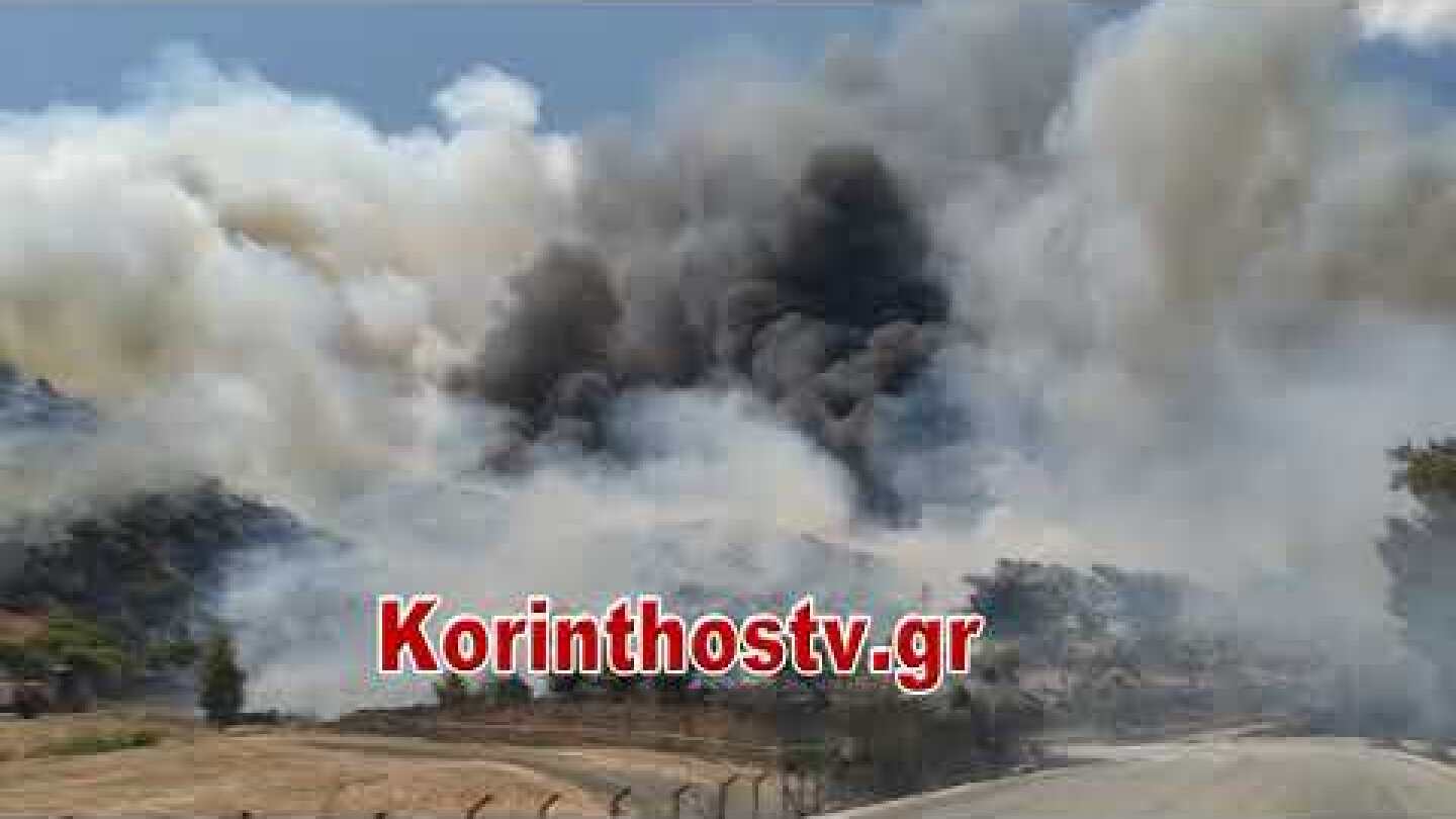 Κόλαση φωτιάς Κεχριές και  Λουτρά Ωραίας Ελένης