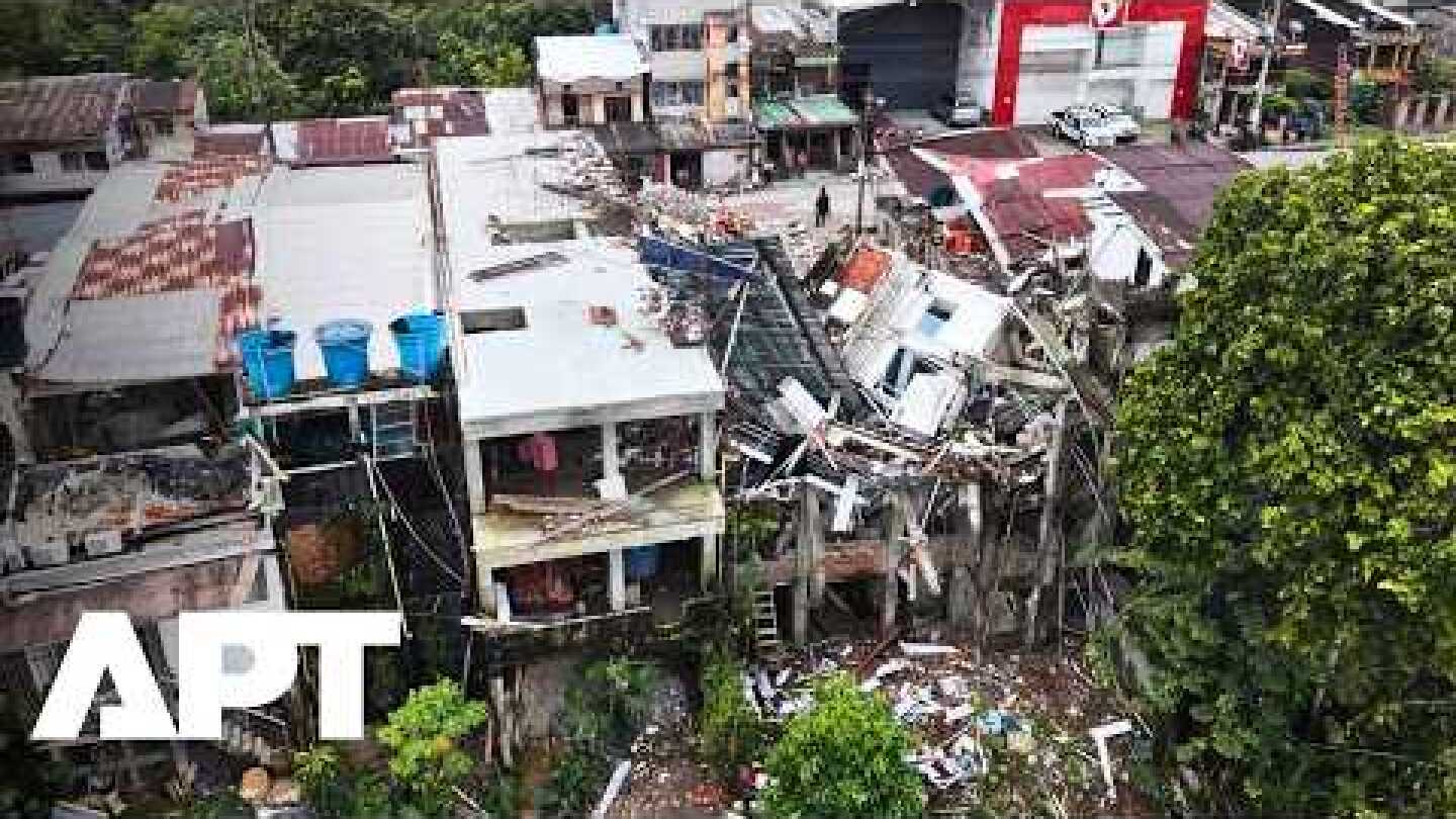 Drone Footage Shows Devastation in Quibdó After Deadly 7.4-Magnitude Colombia Quake | APT