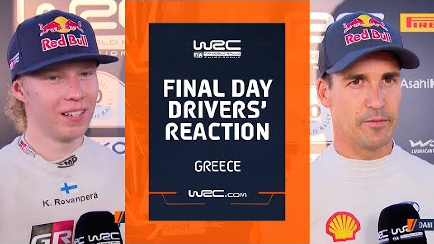 Final Day Drivers' Reaction | WRC EKO Acropolis Rally Greece 2023