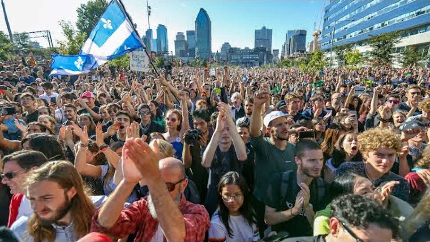 Scenes from the historic climate march in Montreal on Sept. 27, 2019