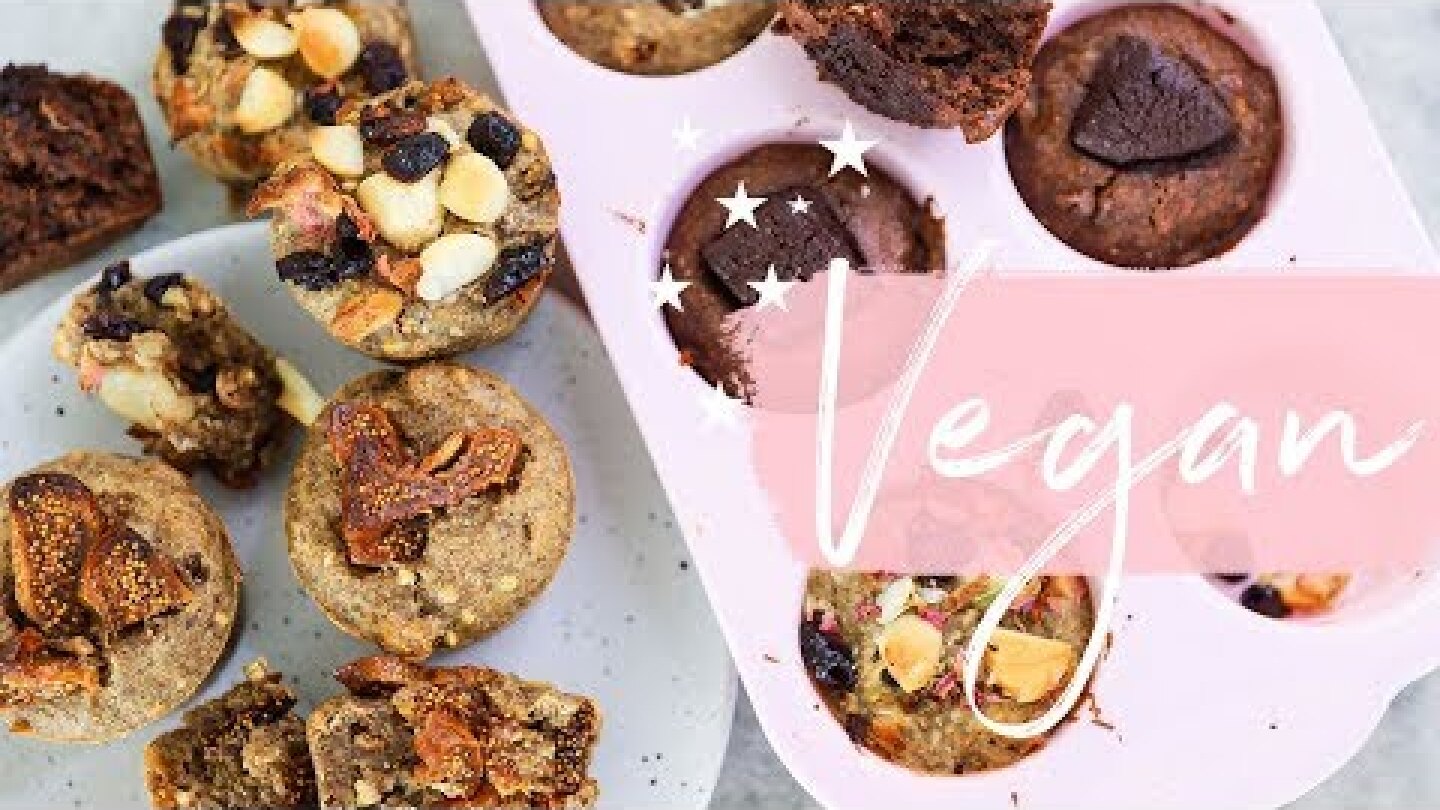 3 VEGAN MUFFIN RECIPES | Gluten Free + Healthy | Sarah's Day