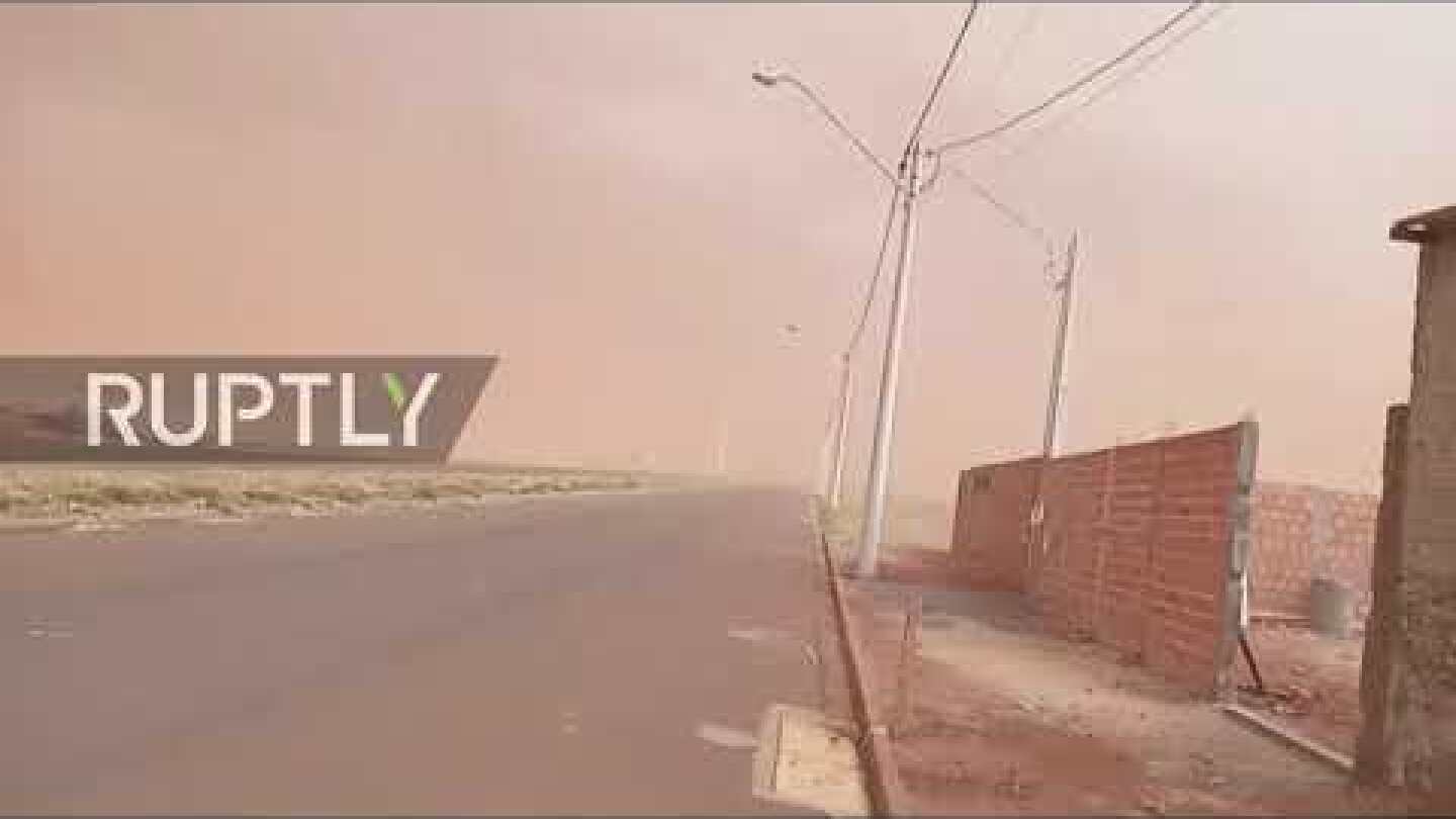 Brazil: Massive dust and sand storm hits Sao Paulo state