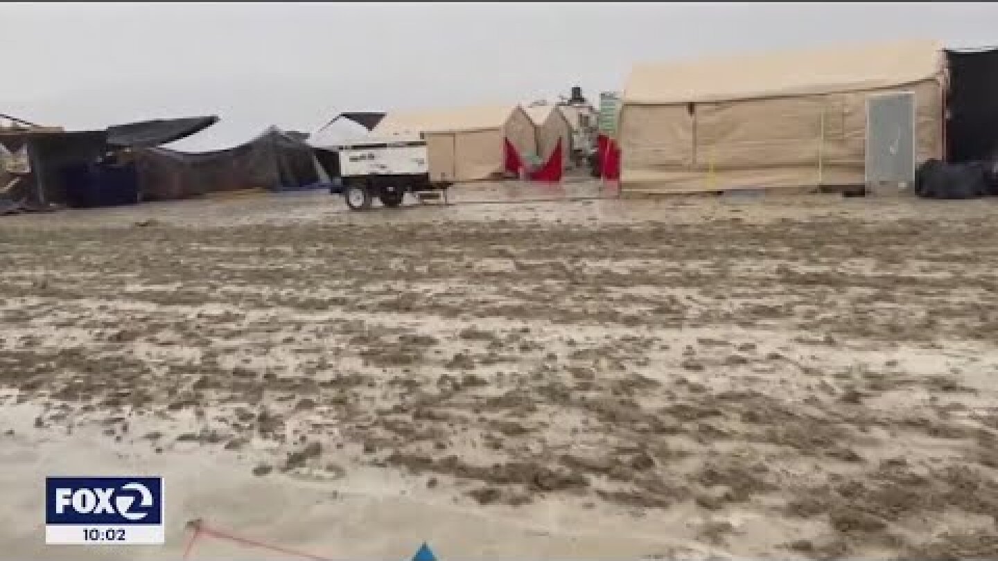 Thousands stranded at Burning Man Festival after heavy rain