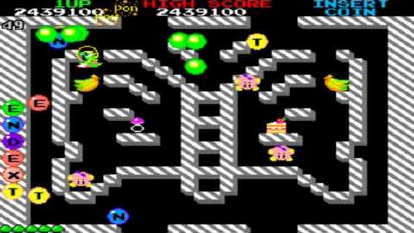 Bubble Bobble Round 36  to 50 1986 Taito Mame Retro Arcade Games