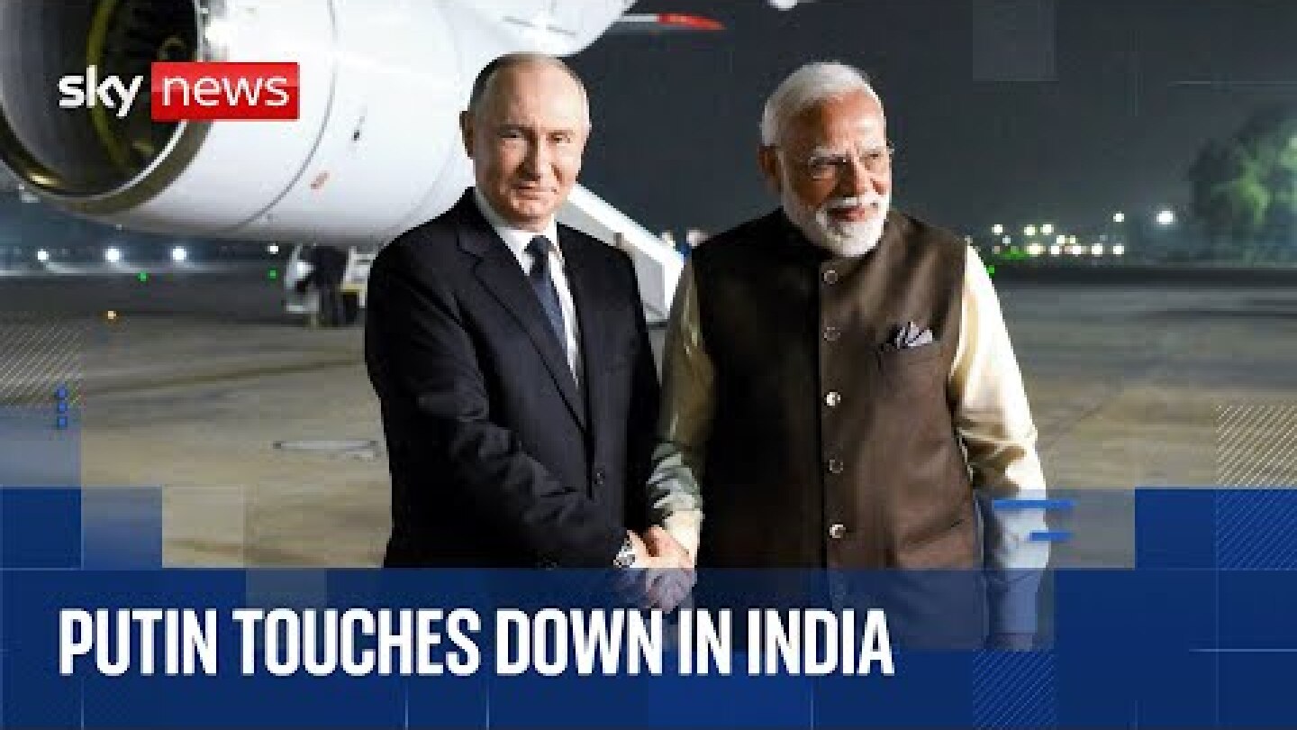 Putin touches down in India as he arrives for state visit