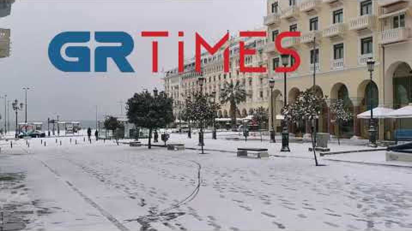 Χιόνια στη Θεσσαλονίκη - GRTimes.gr